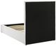 Coaster® Felicity White Twin Upholstered Platform Bed -3