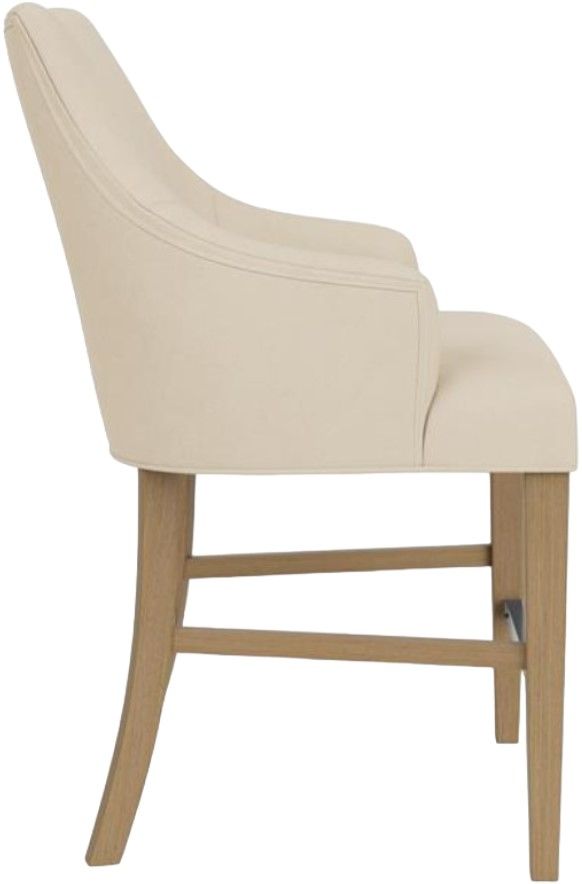 Riverside Furniture Mix-N-Match Chairs 2-Piece Ivory Swoop Arm Upholstered Stool Set-3