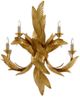 Currey & Company Apollo Contemporary Gold Leaf Wall Sconce-0