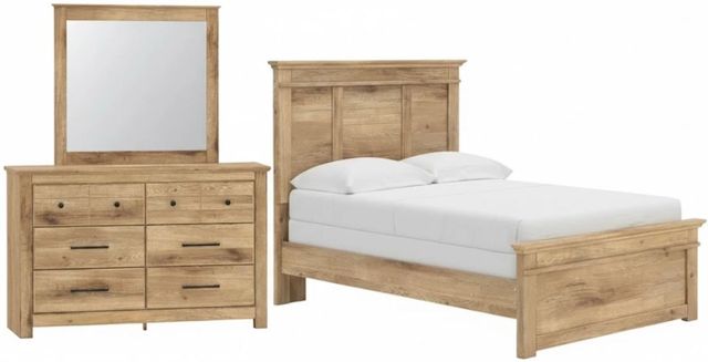 Signature Design by Ashley® Makidern 2-Piece Tan Full Panel Bedroom Set-0