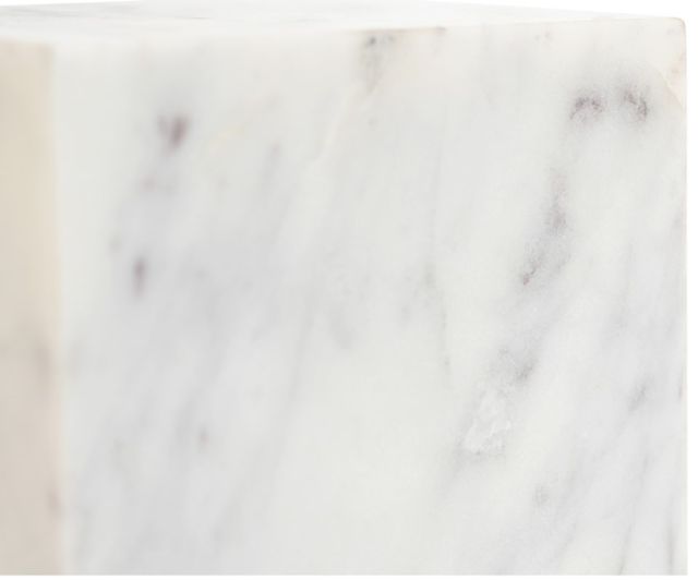 Moe's Home Collection Cora Purple/White Cube Banswara Marble Tabletop Accent-3