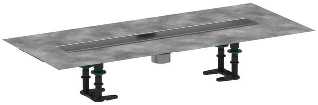 Hansgrohe RainDrain Brushed Stainless Steel 2" Outlet 23 5/8"-0