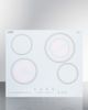 Summit® 24" White Electric Cooktop-1