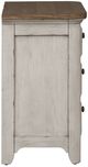 Liberty Furniture Farmhouse Reimagined Antique White/Chestnut Nightstand with Charging Station-3