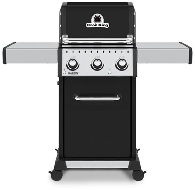 Broil King® Baron™ 320 PRO 1-Burner Black Freestanding Natural Gas Grill-0