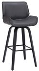 Armen Living Tyler Gray 30" Swivel Bar Stool-0