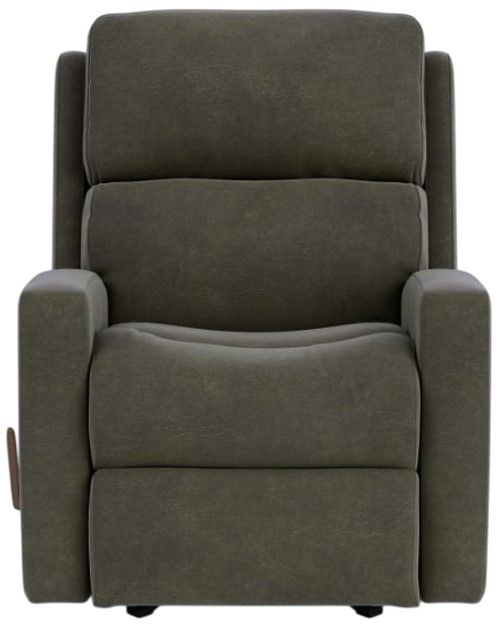 Flexsteel® Catalina Gray Charcoal Rocking Recliner-1
