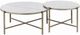ACME Furniture Zaidee White Nesting Table with Champagne Base-3