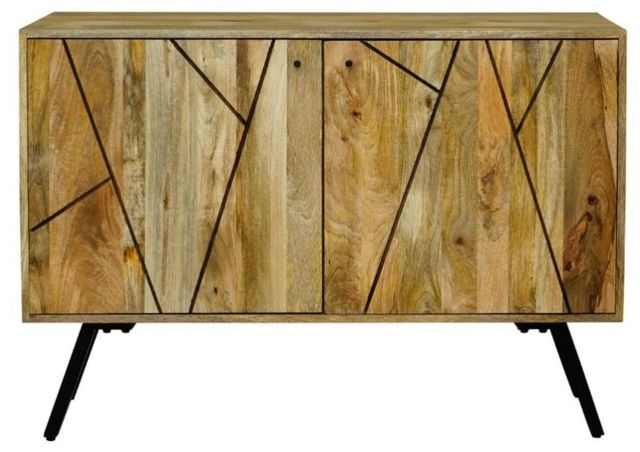 Jaipur Furniture Amar Brown 2-Door Sideboard with Iron Base-1