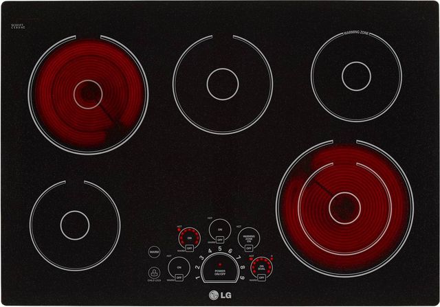 LG 30" Black Electric Cooktop-2