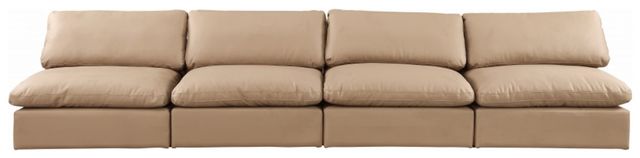 Meridian Furniture Comfy 4-Piece Tan Armless Sofa-1