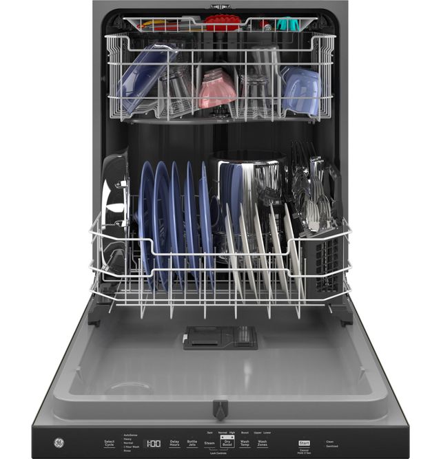 GE® 24" Fingerprint Resistant Slate Built In Dishwasher-3