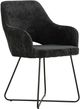 Primo™ International 3398 2-Piece Black Upholstered Armless Accent Dining Chair Set-0