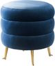 TOV Furniture Ladder Blue Velvet Ottoman-2
