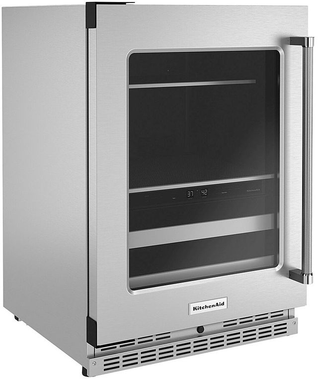 KitchenAid® 24" Stainless Steel Wine Cooler-2