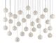 Currey & Company Finhorn Painted Silver/Pearl 30-Light Multi-Drop Pendant-1