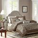 Olliix by Madison Park 6 Piece Blue King/California King Aubrey Duvet Cover Set-0