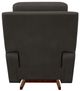 La-Z-Boy® Emmons Pewter Leather Manual Rocking Recliner -3