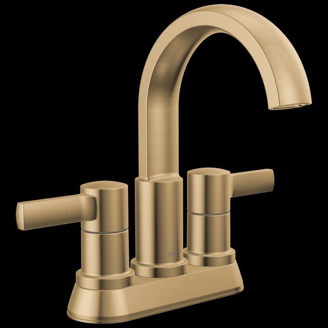 Delta Albion™ Champagne Bronze Two Handle Centerset Bathroom Faucet-0
