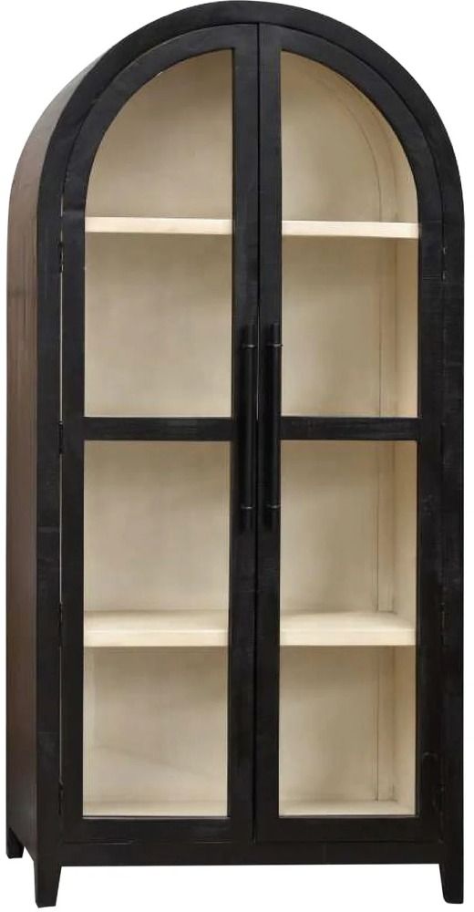 Harp & Finial® Collins Black Cabinet-0
