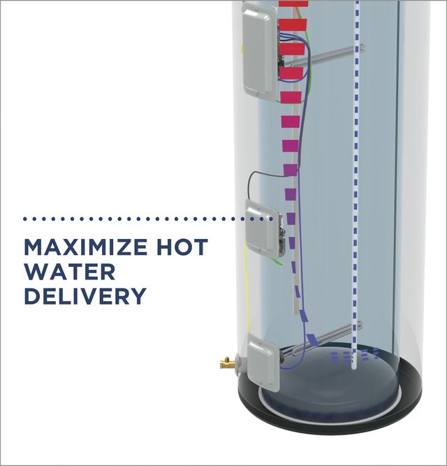 GE® 30 Gallon Gray Electric Water Heater-3
