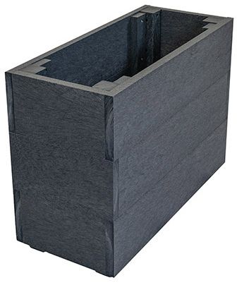 C R Plastics Modern Greystone Rectangle Planter-0