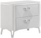 Coaster® Cassia 4-Piece White High Gloss Eastern King Bedroom Set-2