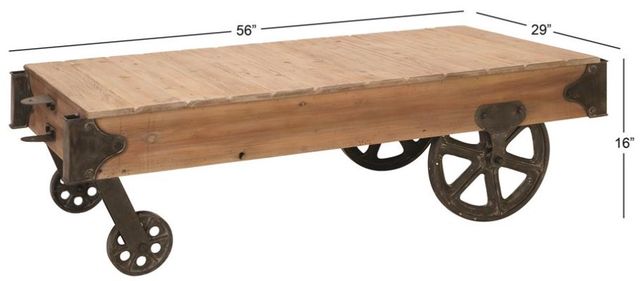 Deco Marche Brown Coffee Table-2