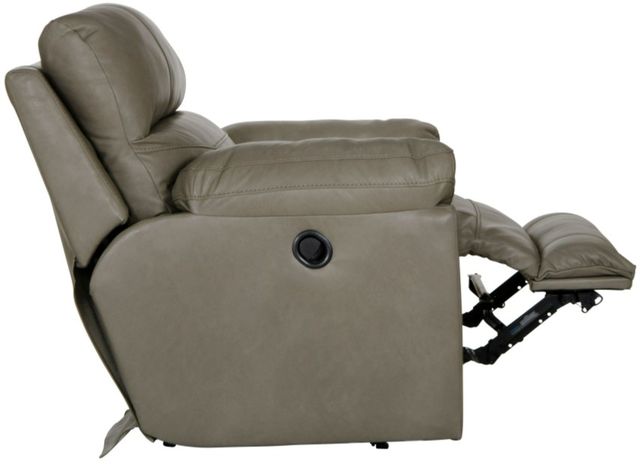 Catnapper® Costa Putty Leather Lay Flat Recliner-4