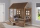 Donco Kids Rustic Driftwood Twin Front Porch Loft Bed with Drawers-0