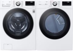LG White Front Load Laundry Pair