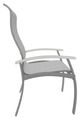 Telescope Casual Belle Isle Abalone/Graphite Aluminum/Fabric Outdoor Sling Supreme Arm Chair with Laguna Rustic Polymer Arm Accent-2