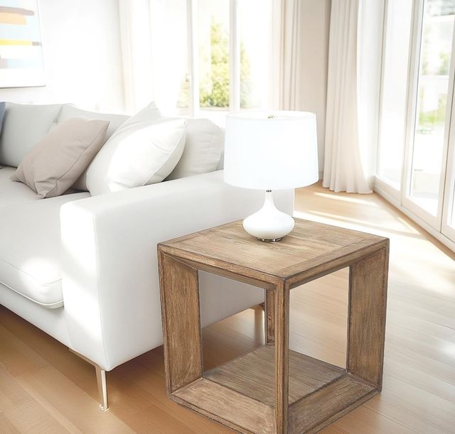 Nest Home Collections Luke Antique Natural End Table-1