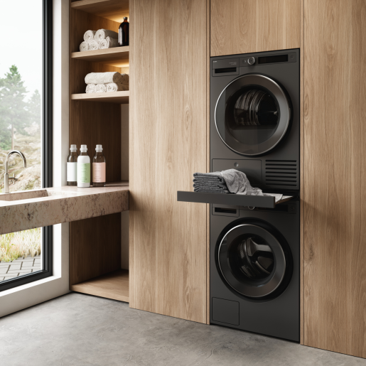 ASKO Graphite Black Pull-out Shelf for Laundry | John's Appliance