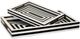 Stylecraft Dann Foley Lifestyles 2-Piece Black/White Tray Set-0