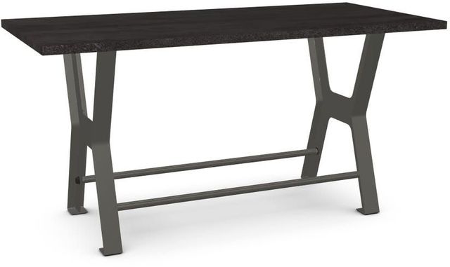 Amisco Customizable Parade 42" Thermo Fused Laminate Bar Table with 1.63" Thick Tabletop -0