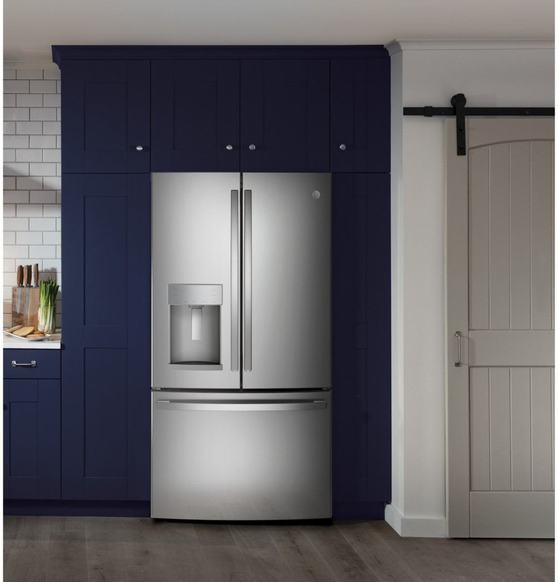 GE® 27.7 Cu. Ft. Fingerprint Resistant Stainless Steel French Door Refrigerator-1