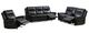 Mazin Furniture Emerson Black Manual Reclining Sofa -2