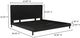 Moe's Home Collection Misaki Black Queen Panel Bed-2