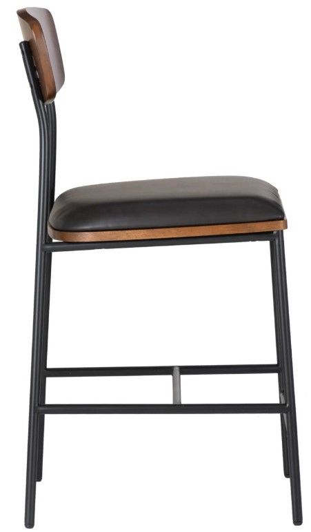 Powell® Telaco Black/Espresso Counter Stool-3