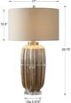 Uttermost® Gistova Ivory/Rust Brown Table Lamp-2