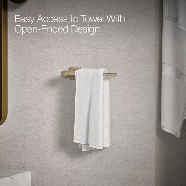 KOHLER® Parallel® Matte Black Towel Arm-2