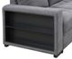 Furniture of America® Stockwell Dark Gray Sleeper Sofa Sectional-5