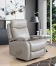 BarcaLounger® Duffy Gable Dove Leather Manual Swivel Glider Recliner-2