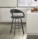 Armen Living Ramona Black Swivel Bar Stool-2