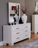 Coaster® Jessica White Mirror-2
