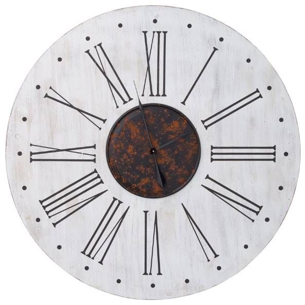 YHD Black/Off-White Scandinavian Wall Clock-0