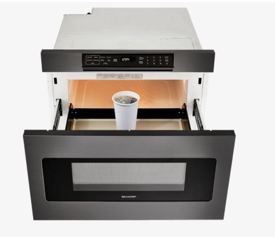 Sharp® 1.2 Cu. Ft. Black Stainless Steel Drawer™ Microwave-1