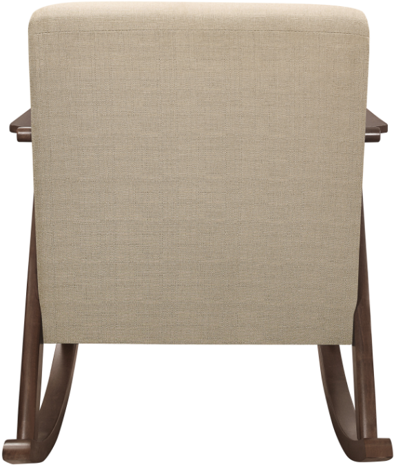 Fauteuil basculant revêtu de Mazin Furniture Waithe - Brun clair-3