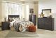 Signature Design by Ashley® Brinxton 2-Piece Charcoal Queen/Full Panel Headboard Set-4